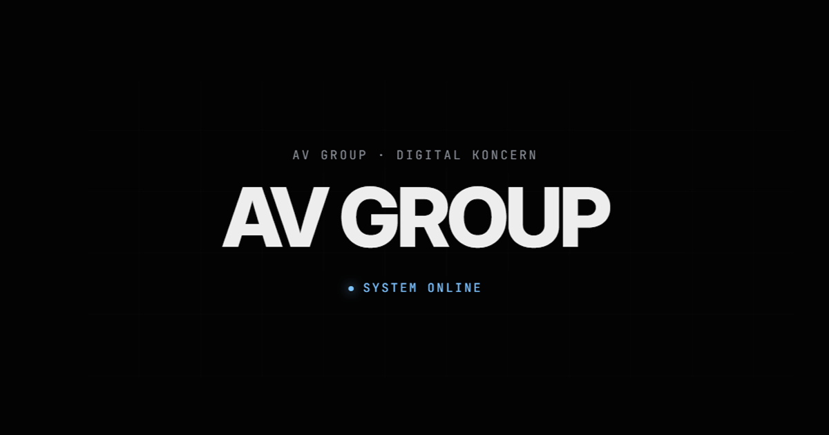 AV Group • Digital koncern & webbyrå i Göteborg